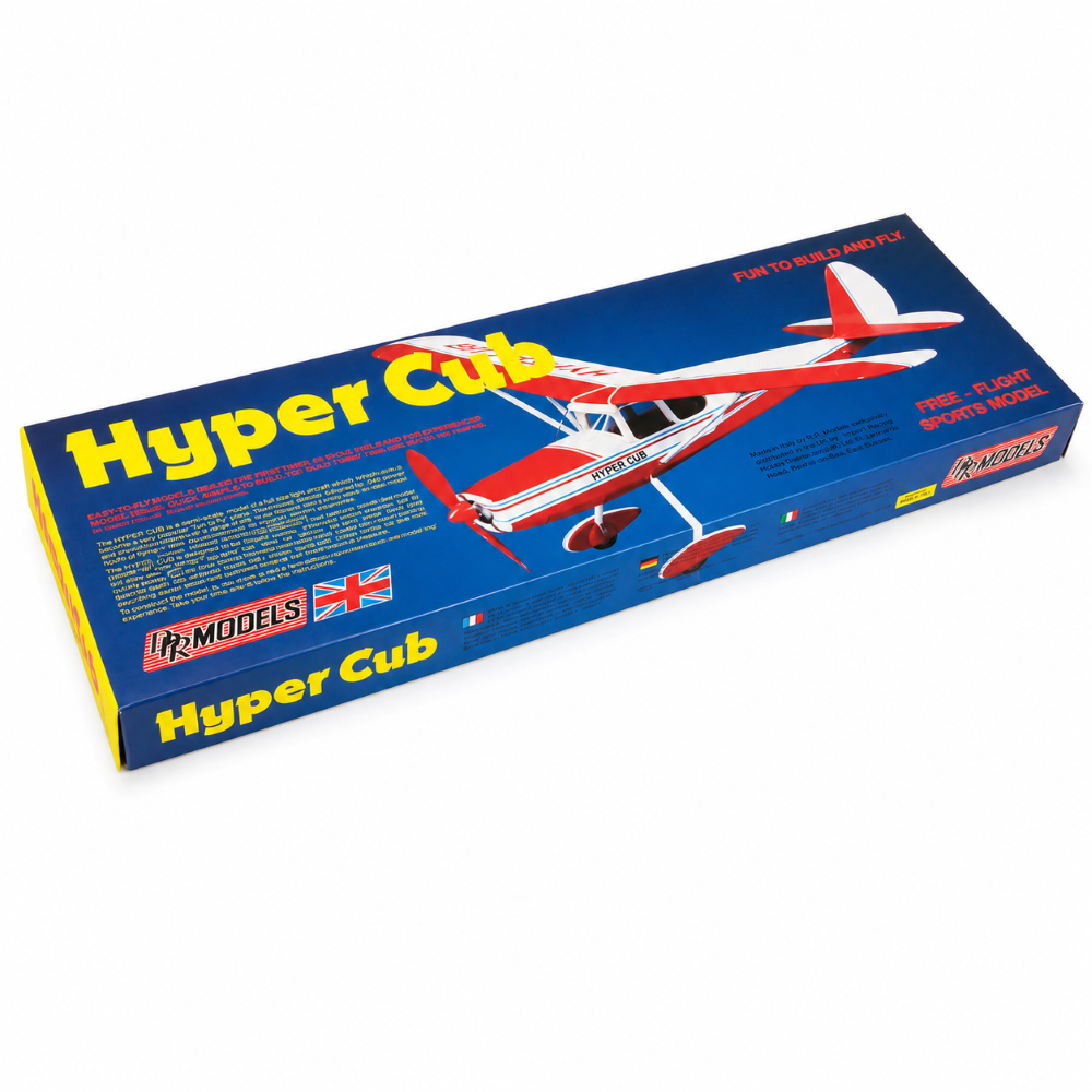 Hyper Cub Free Flight Rubber-Band Powered Balsa kit